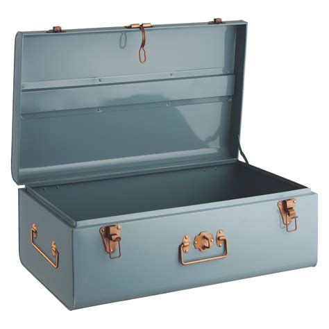 steel trunk box for storage|portable metal storage boxes.